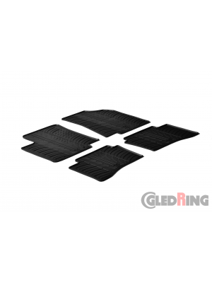 Original Gledring Passform Fußmatten Gummimatten 4 Tlg. Loch Fix. - Kia Rio 2011->12.2016